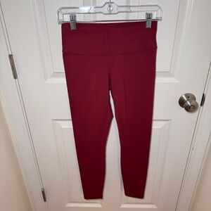 Red mid rise prAna leggings
